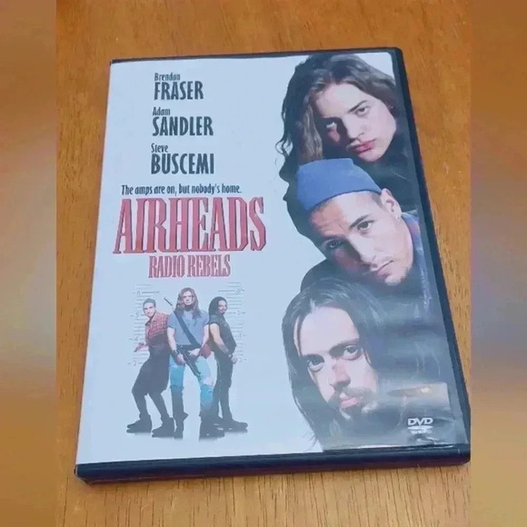 Airheads  Radio Rebels DVD. Adam Sandler, Steve Buscemi, Brendan Fraser - Picture 1 of 4